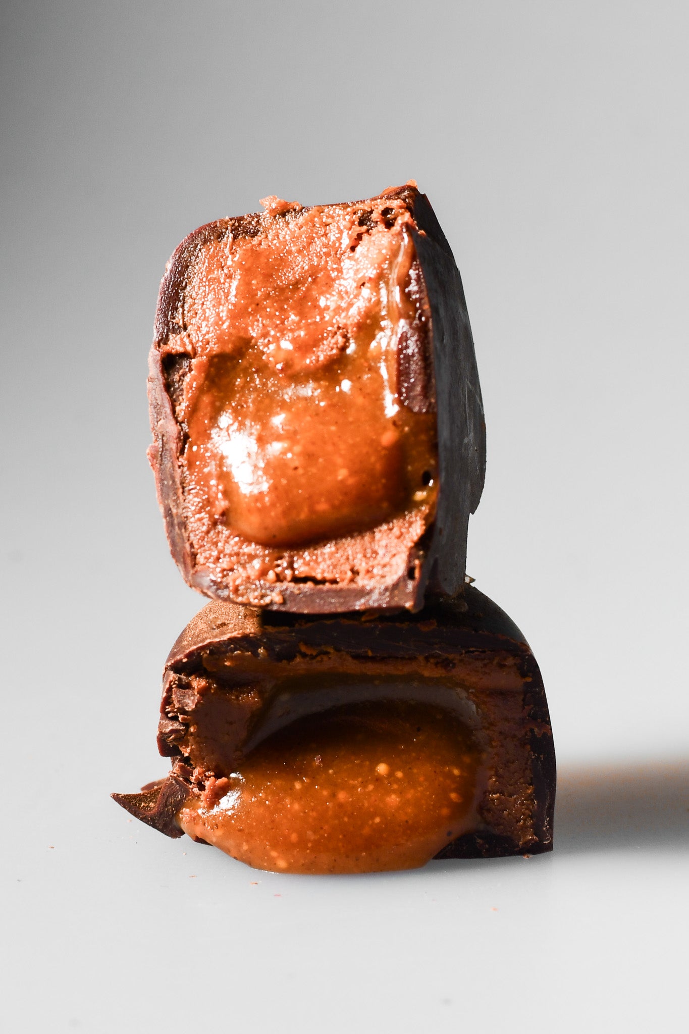 N°2 Peanut Ganache + Salted Cinnamon Caramel